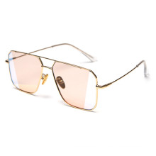 2020 High Quality Metal Square Irregular Color Film Sunglasses With Polarized for Women and Men
